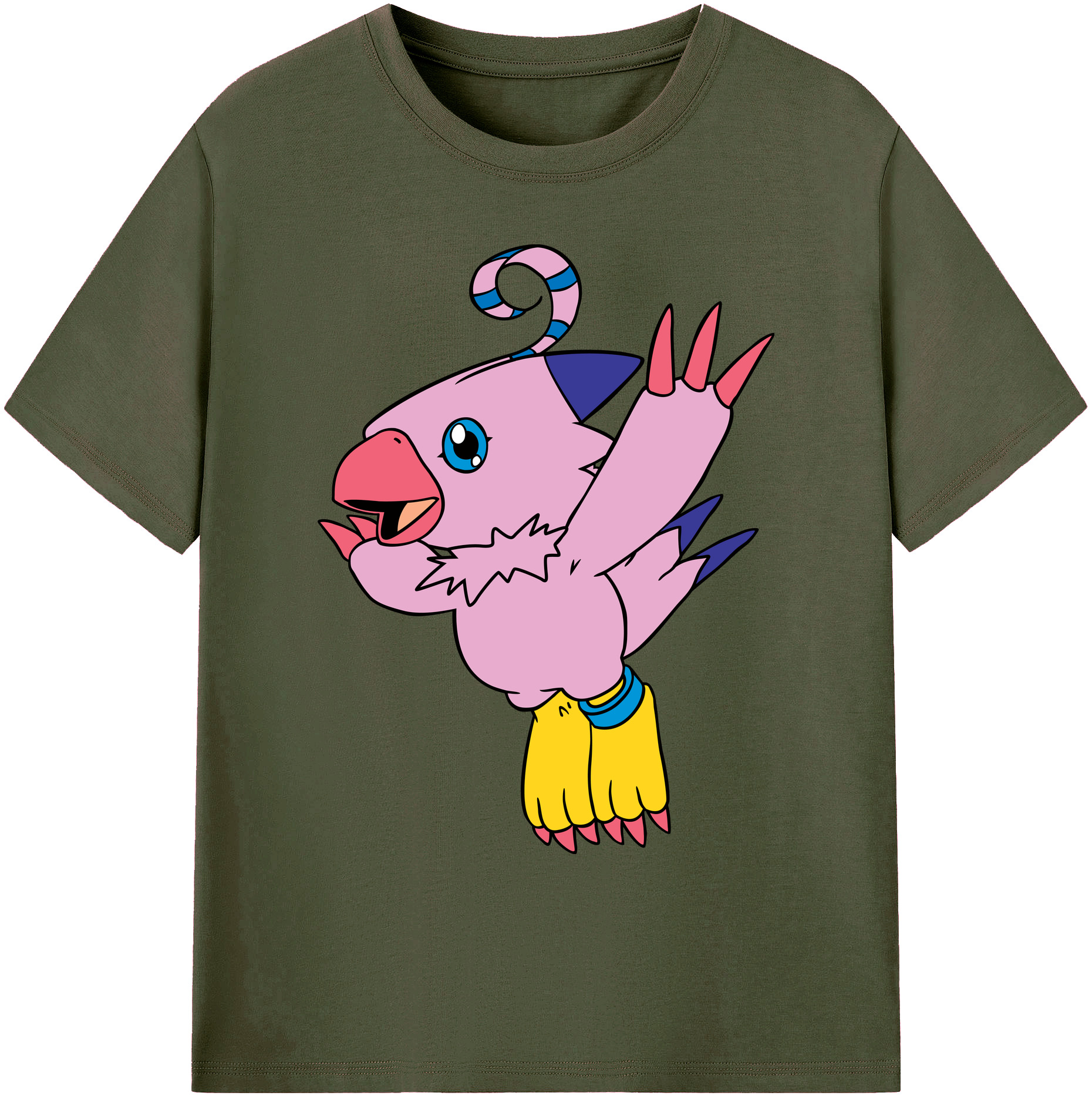 （画像用） Digimon デジタルモンスター/デジモン 綿100％ メンズ半袖Tシャツ｜肌触りやわらか＆通気性